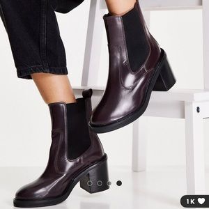 Leather Burgundy Boots